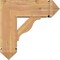 Ekena Millwork Funston Arts and Crafts Smooth Bracket w/ Offset Brace, Western Red Cedar, 7 1/2"W x 20"D x 20"H BKT0806X20X20FST03SWR - alternate 4